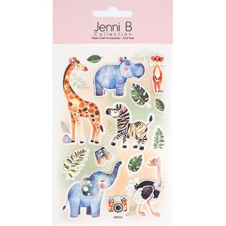 Jenni B Animal Safari With Colour 14Pcs