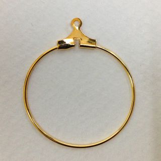 Earring Hoop 25mm Gold Pkt 6