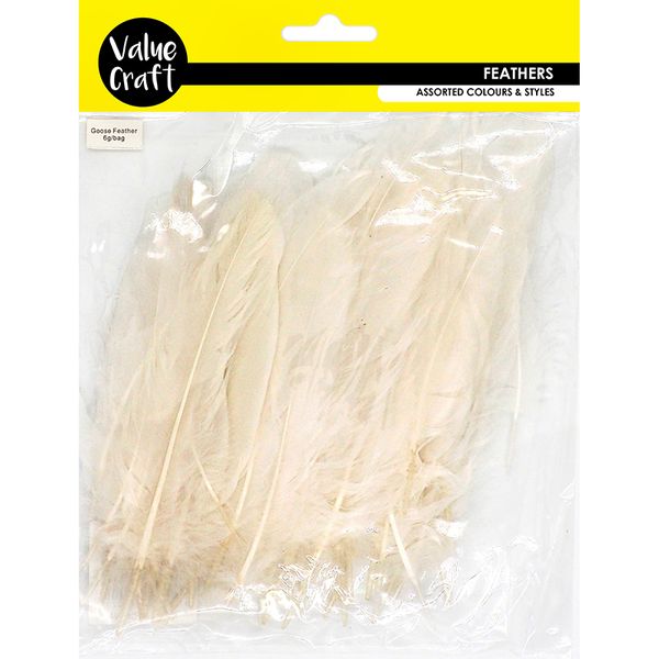 FEATHERS GOOSE SATIN WHITE MIX 6G