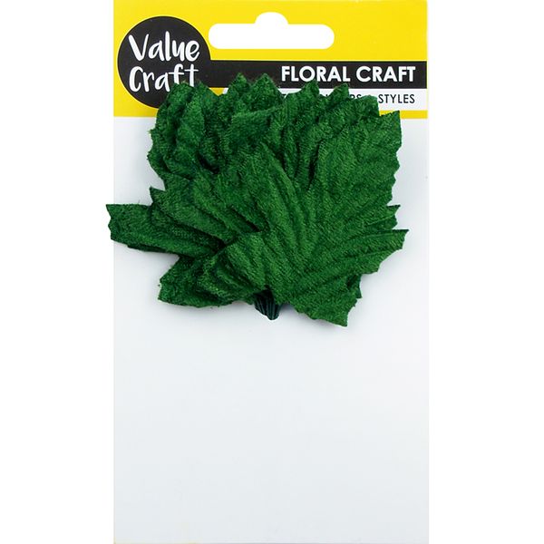 LEAF VELVET OAK GREEN 12PCS