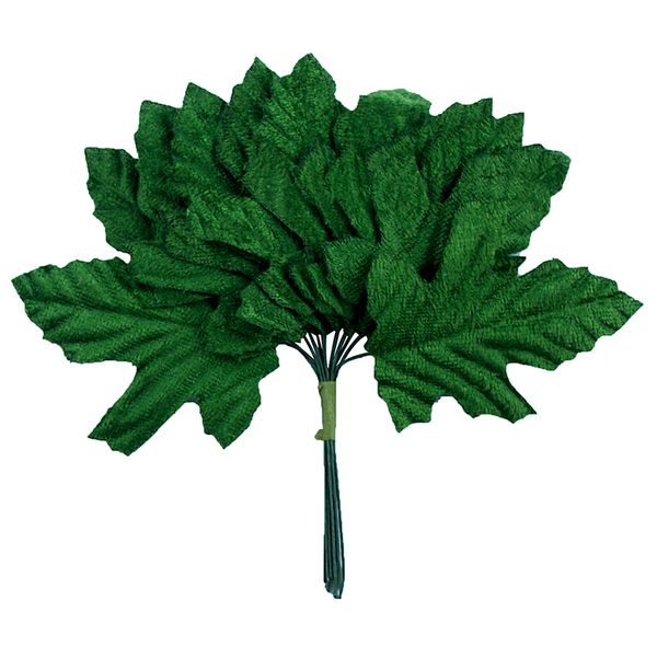 LEAF VELVET OAK GREEN 12PCS