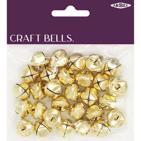 Folley Bells 18mm Gold Pkt 25