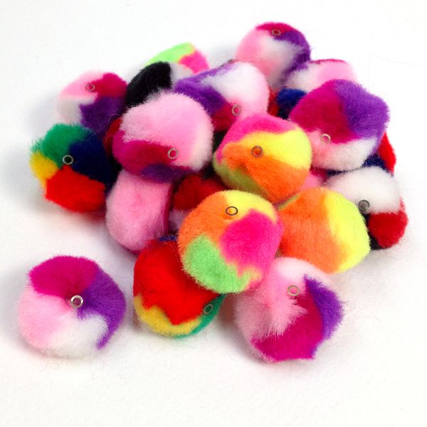 Threadable Pom Poms 25mm Assorted Pkt 25