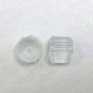 Earring Back Nylon Clear Pkt 20