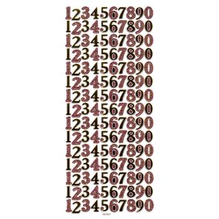 Sticker Glitter 0 to 9 Numbers