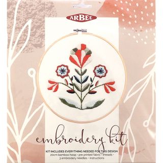 Embroidery Kit Geo Flower