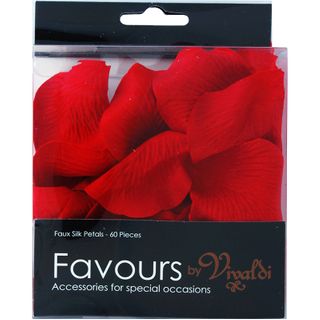 FAUX PETALS RED 60pcs