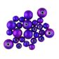 Bead Glass Funky 6-10Mm Purple 30Pcs