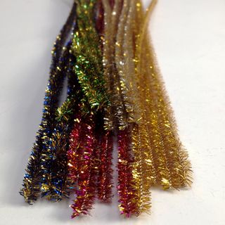 Chenille Tinsel 6mm Golds Pkt 20