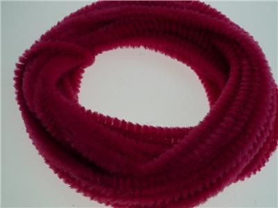 Chenille Stick Continuous 6mm HotPink 5m