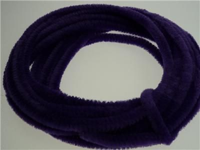 Chenille Stick Continuous 6mm Purple 5m