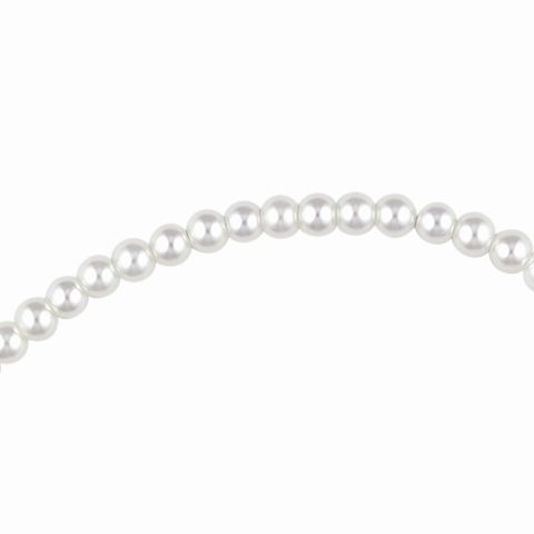 Bead Glass Pearls 4Mm White 105Pcs