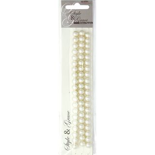 Bead Glass Pearls 8Mm Ivory 60Pcs