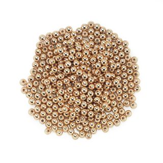 ROUND 4MM ROSE GOLD PLASTIC BEAD 20G