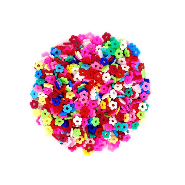 Fimo Beads 6mm Flat Flower Beads 20g