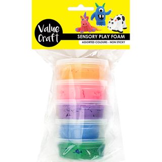 Sensory Play Foam Pastel Colours 5 pack