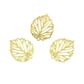 CHARM METAL GOLD LEAF 22MM 6PCS