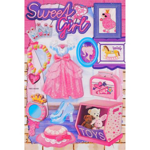 Sticker Sweet Girl Multi