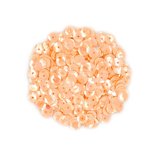 Sequins 8mm Laser Cup Aprict AB Opq 35g