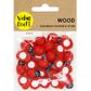 EMB WOOD LADYBUG ADH RED-BLK 25PC