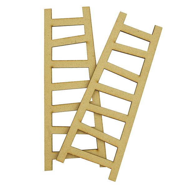 WOOD FAIRY LADDER 15CM NATURAL 2PC