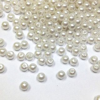 Pearl Beads 4mm White 25g