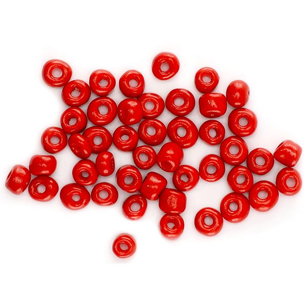 BEADS SEED  3.6MM RED 60G