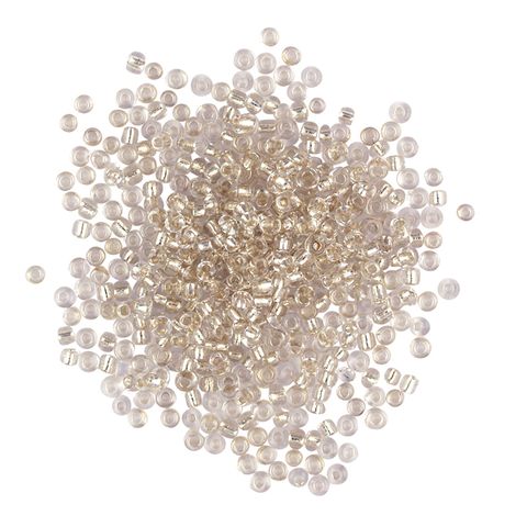 BEAD GLASS SEED BEAD 1.8MM SILVER 60G