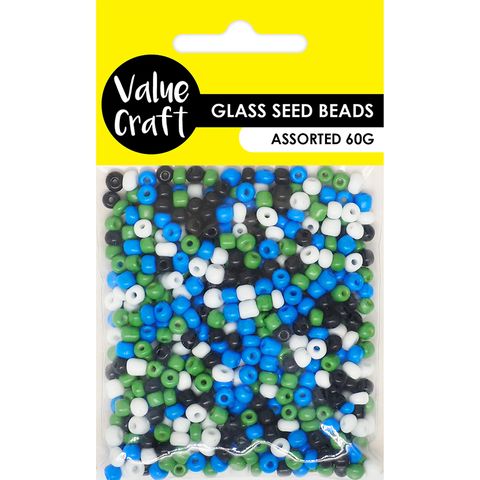 BEADS SEED  3.6MM MULTI BWGB 60G