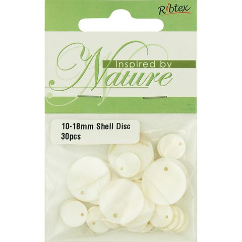 Bead Shell Disc Mother Of Pearl 30Pcs