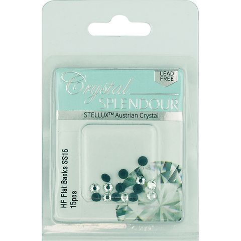Stellux Hf Flat Backs Ss16 15Pcs Crystal