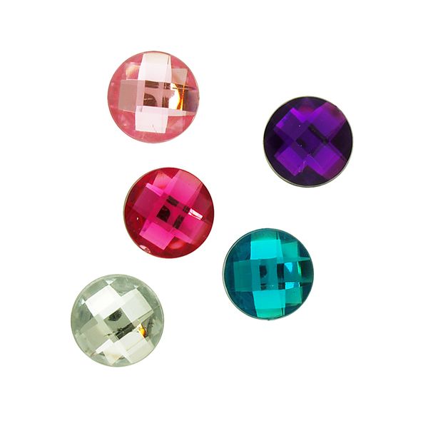 RHINESTONES ROUND 20MM  ASST 20PCS