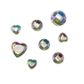 AB RHINESTONES CRYSTAL AB ASST 36PCS