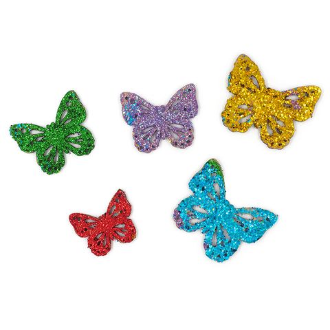 WOODEN SHAPES BUTTERFLIES 5PCS