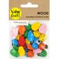 EMB WOOD LADYBUG ASST BRIGHTS 25PC