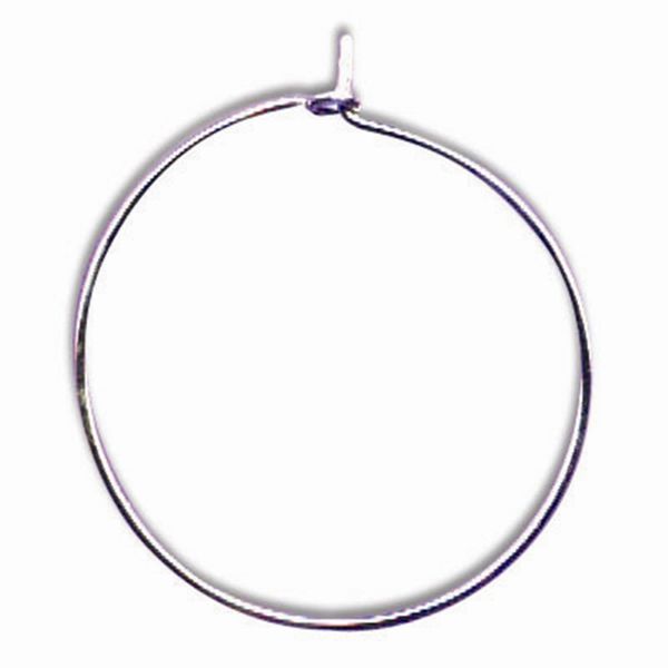 JF WINE GLASS RINGS SILVER 10PCS Arbee Craft