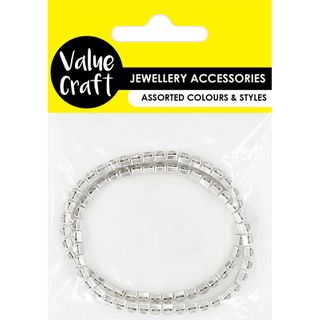 JF BRACELET STRETCH DIAMANTE SILVER  2PC