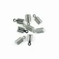 Jf Leather Clamp 12Mm Silver 20Pcs