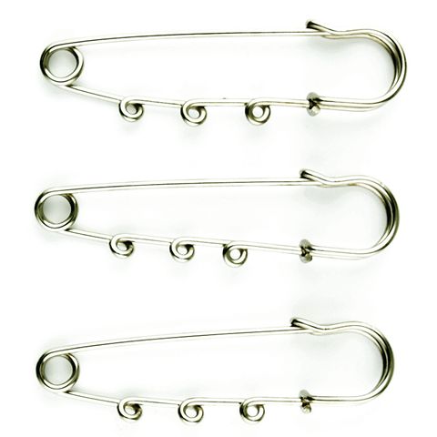 JF KILT PINS BROOCH SILVER 3PCS