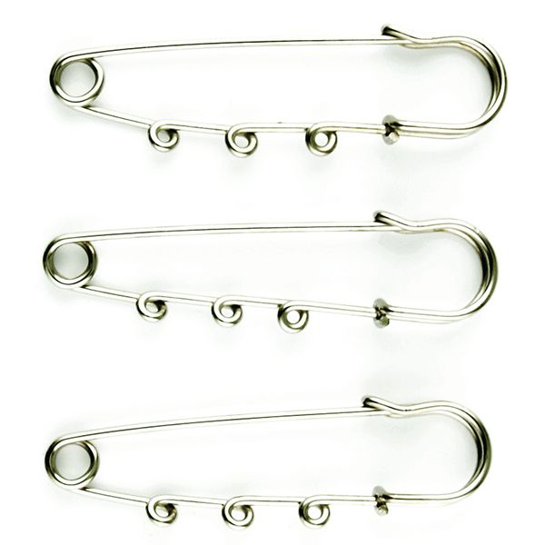 JF KILT PINS BROOCH SILVER 3PCS