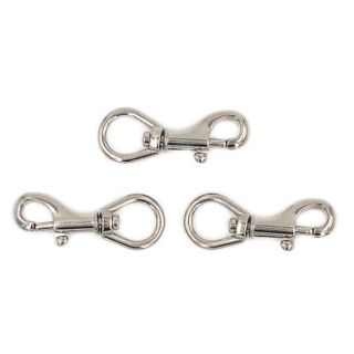 SWIVEL CLIP 38MM LOBSTER CLASP 3PC