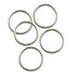 Jf Feature Plastic Rings 20Mm Slv 15Pcs