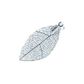 Jf Laser Cut Small Leaf Br Silver 4Pc