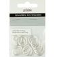 Jf Feature Plastic Rings 16Mm B-Slv 20Pc