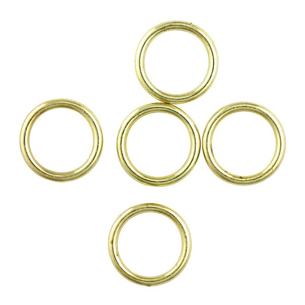 Jf Feature Plastic Rings 16Mm Gold 20Pcs