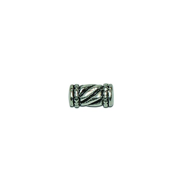 Jf Spacer 12Mm Rope Tube Silver 14Pcs