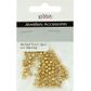 Jf Spacer Plastic Round 4Mm Gold 100Pcs