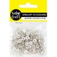 JF 8MM DIAMANTE RONDELLS SILVER 70PC