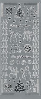 Stickers Christmas Assorted Silver