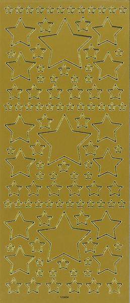 Stickers Stars Gold